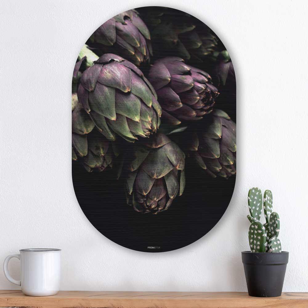 Kookio® Luxe Aluminium Muurovaal - Stijlvolle Wanddecoratie | Artisjok