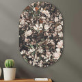 Kookio® Luxe Aluminium Muurovaal - Stijlvolle Wanddecoratie | Lente Bloemen