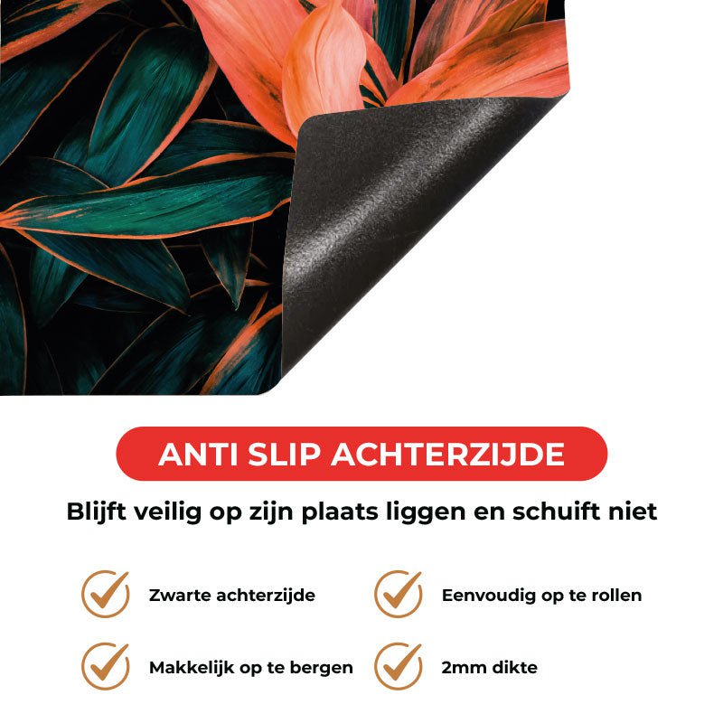 Kookio Inductie beschermer - Tropische bloem