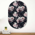 Kookio® Luxe Aluminium Muurovaal - Stijlvolle Wanddecoratie | Floral Roze