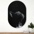 Kookio® Luxe Aluminium Muurovaal - Stijlvolle Wanddecoratie | Franse bulldog