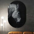 Kookio® Luxe Aluminium Muurovaal - Stijlvolle Wanddecoratie | Zebra