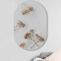 Kookio® Luxe Aluminium Muurovaal - Stijlvolle Wanddecoratie | Droogbloemen
