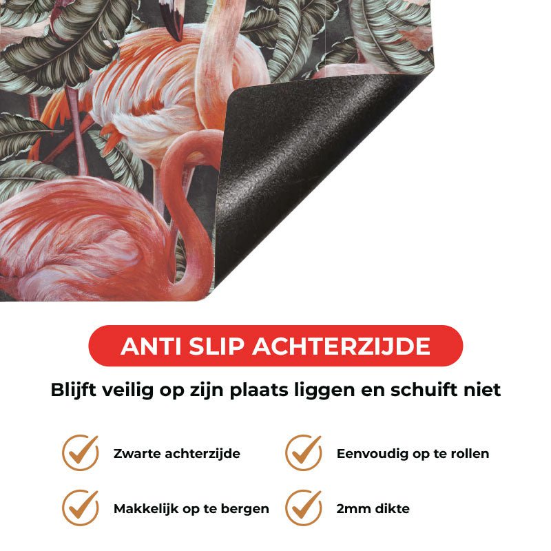 Kookio Inductie beschermer - Tropische flamingo’s
