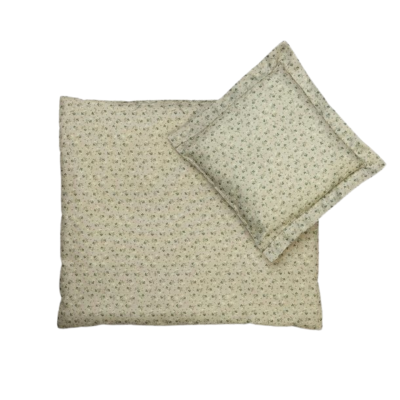 MAMAMEMO® Poppen Bedset Donker Mint - 50 cm - bij Brightstore.nl
