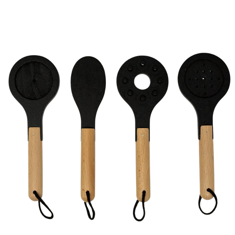 MAMAMEMO® Houten Speelgoed Beslaglepel voor Speelkeuken - FSC® Hout - bij Brightstore.nl