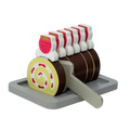 MAMAMEMO® Houten Speelgoed Cakerol / Swiss Roll - Met Snijplank & Mes - bij Brightstore.nl