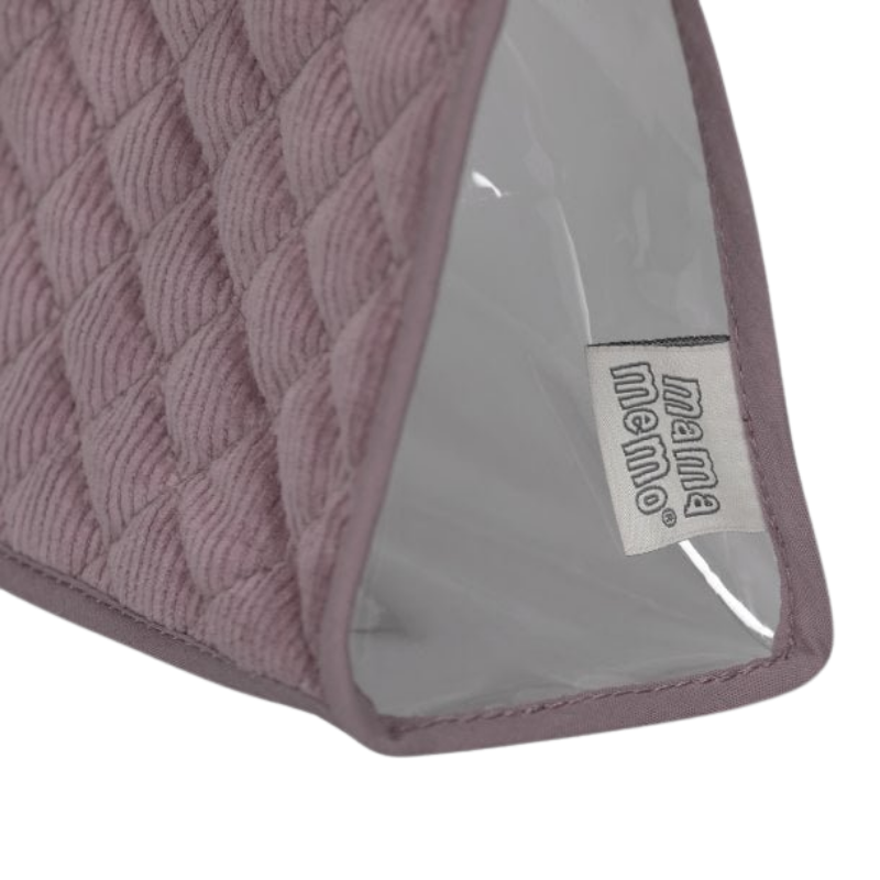 MAMAMEMO® Poppen Eetset Lila in Corduroy Tas - 7-Delig - bij Brightstore.nl