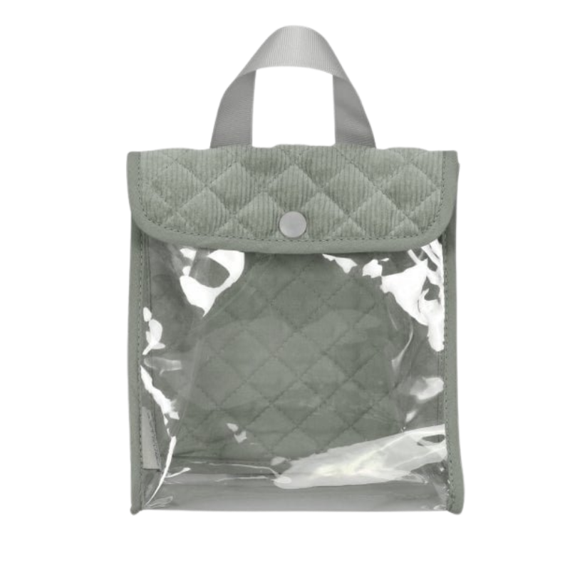 MAMAMEMO® Poppen Eetset Mint in Corduroy Tas - 7-Delig - bij Brightstore.nl