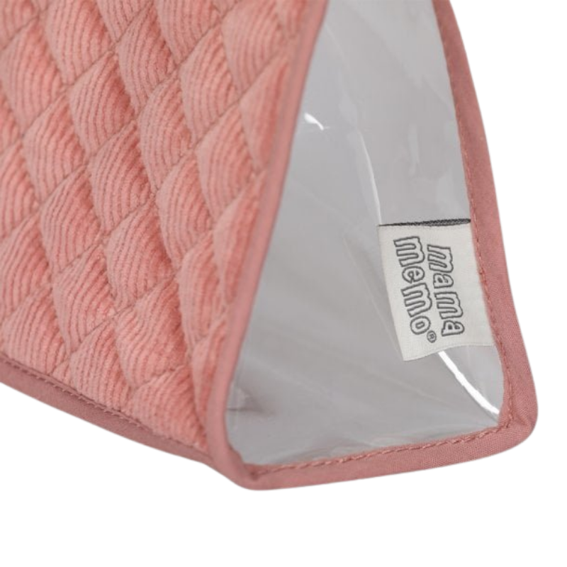 MAMAMEMO® Poppen Eetset Roze in Corduroy Tas - 7-Delig - bij Brightstore.nl