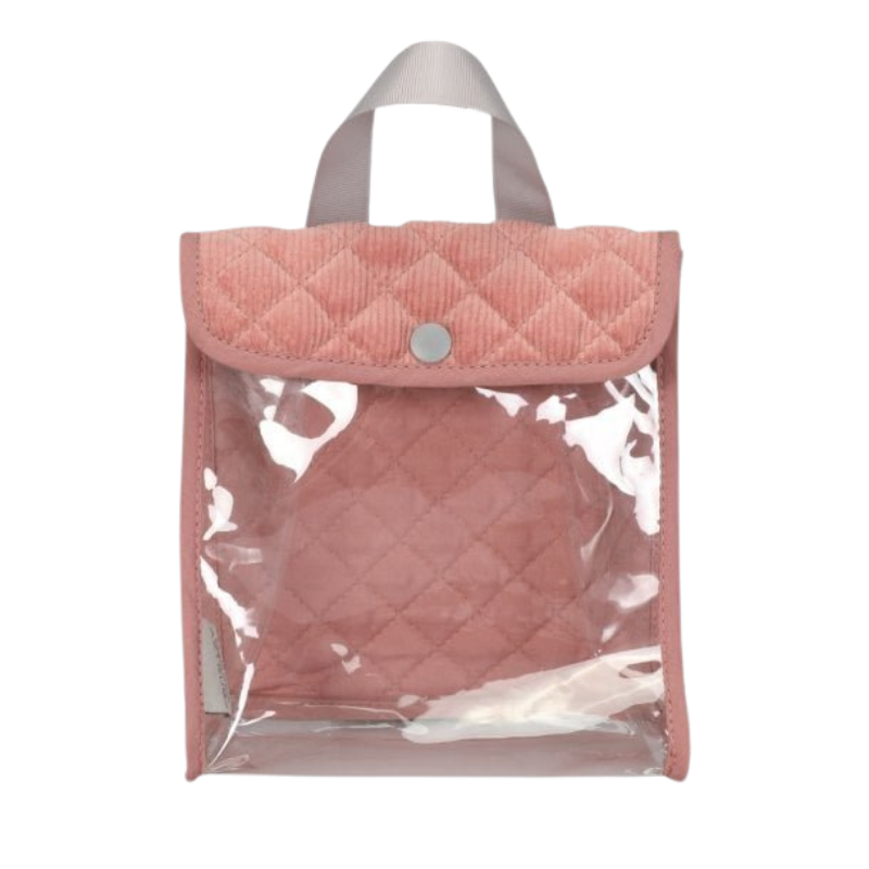 MAMAMEMO® Poppen Eetset Roze in Corduroy Tas - 7-Delig - bij Brightstore.nl