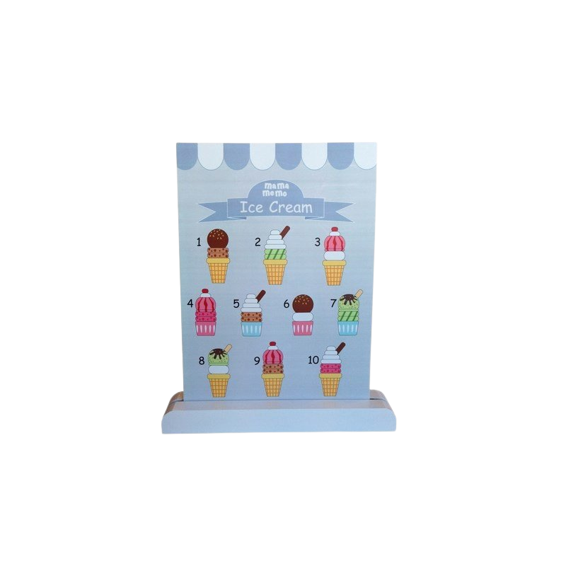 MAMAMEMO® Houten IJsvitrine - 16-Delige Speelset