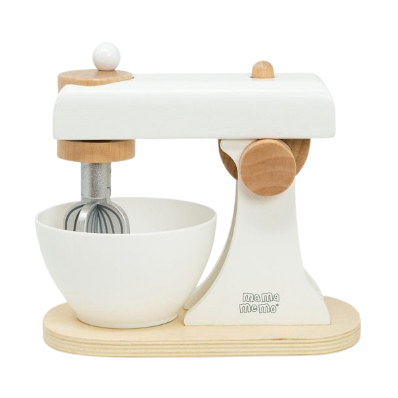 MAMAMEMO® Houten Speelgoed Keukenmixer met Kom - Wit - bij Brightstore.nl