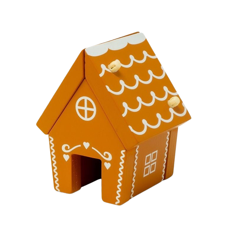 MAMAMEMO® Houten Speelgoed Peperkoekhuisje - Bouwbaar Gingerbread Huis - bij Brightstore.nl