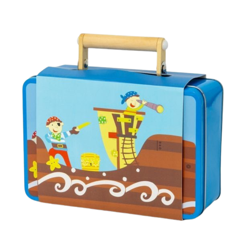 MAMAMEMO® Speelgoed Piraten Koffertje - 7-Delige Avonturenset - Bij Brightstore.nl