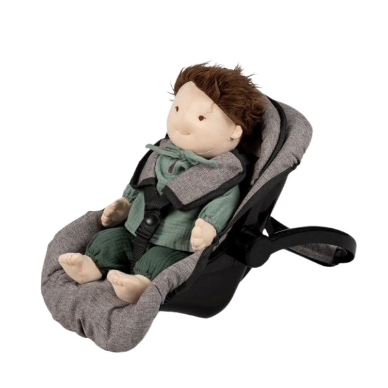 MAMAMEMO® Poppen Autostoel & Draagstoel - Grijs - bij Brightstore.nl