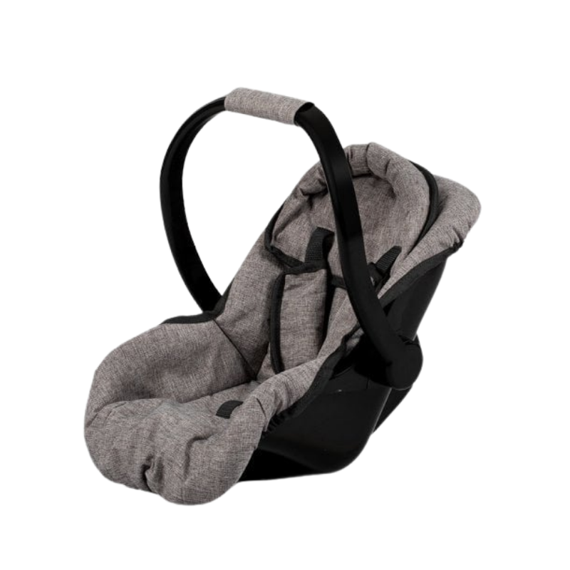 MAMAMEMO® Poppen Autostoel & Draagstoel - Grijs - bij Brightstore.nl