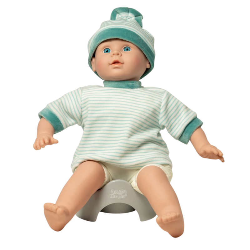 MAMAMEMO® Houten Poppenpotje Grijs - Poppenaccessoires - bij Brightstore.nl