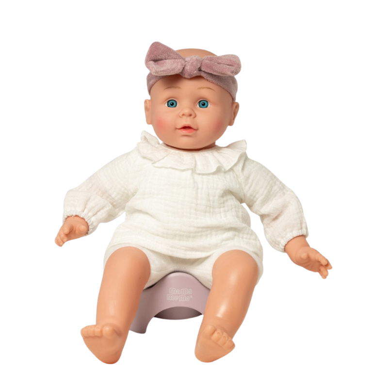 MAMAMEMO® Houten Poppenpotje Lila - Poppenaccessoires - bij Brightstore.nl