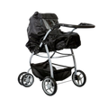 MAMAMEMO® Regenhoes voor Poppenwagen Zwart - Waterdicht met Kijkvenster - bij Brightstore.nl