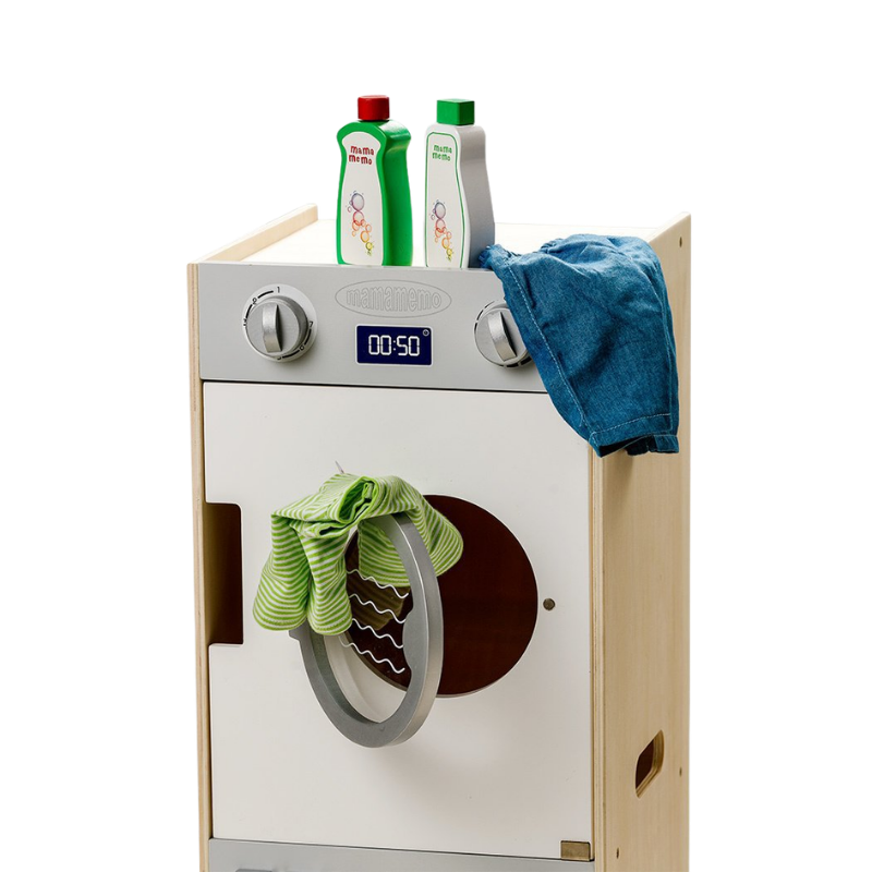 MAMAMEMO® Houten Zeepflesjes voor Speelgoed Wasmachine - bij Brightstore.nl